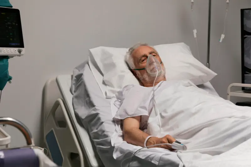 A man with polypharmacy and dry mouth experiencing complications which have resulted in him being hospitalized.