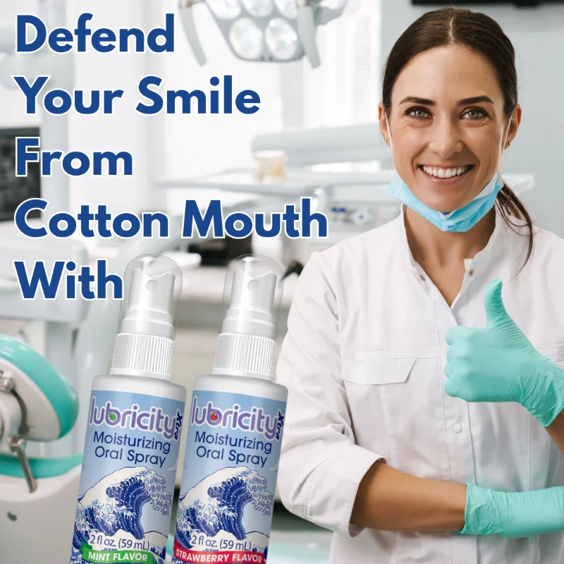 | Lubricity Dry Mouth Spray A dentist agreeing that Lubricity Xtra is a great solution for how to stop cotton mouth.